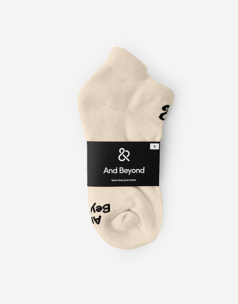 And Beyond everyday ankle sock in sand