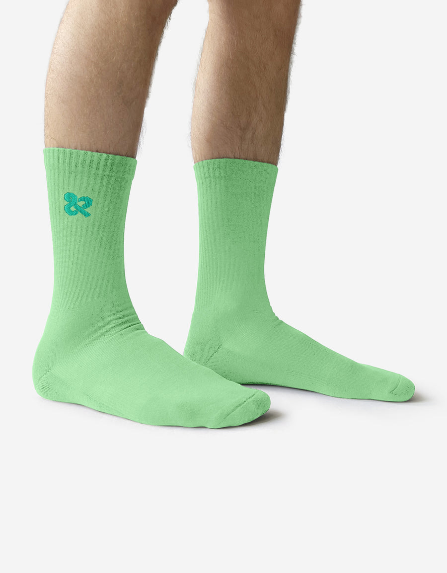 Men's Pastel Green Classic Crew
