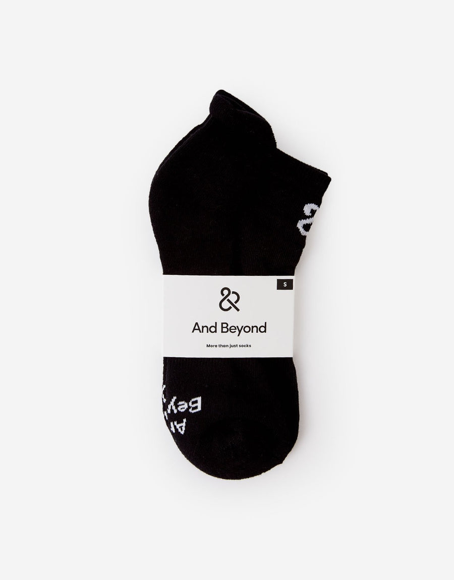 And Beyond everyday ankle sock in black