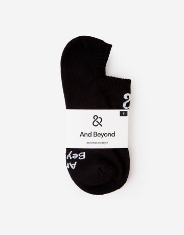 Men's Black Cushioned No Show
