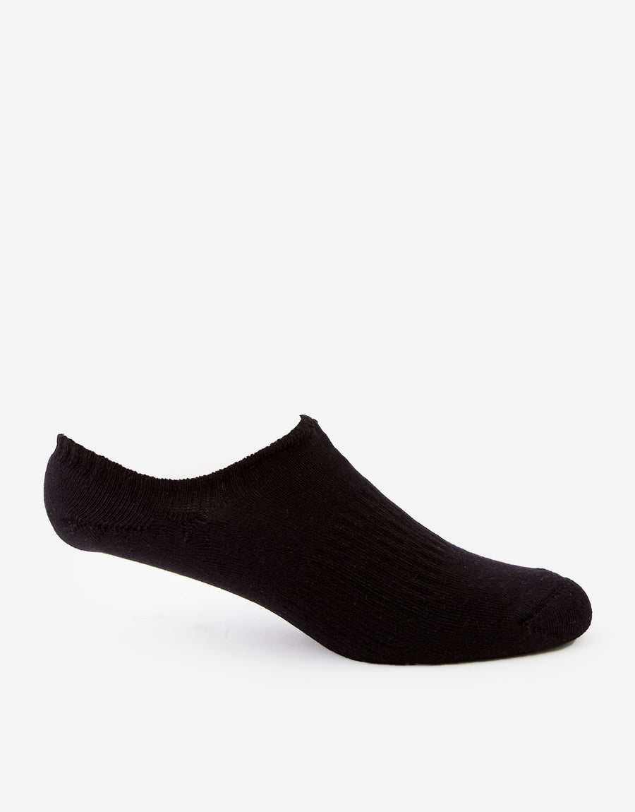 Women's Black Cushioned No Show