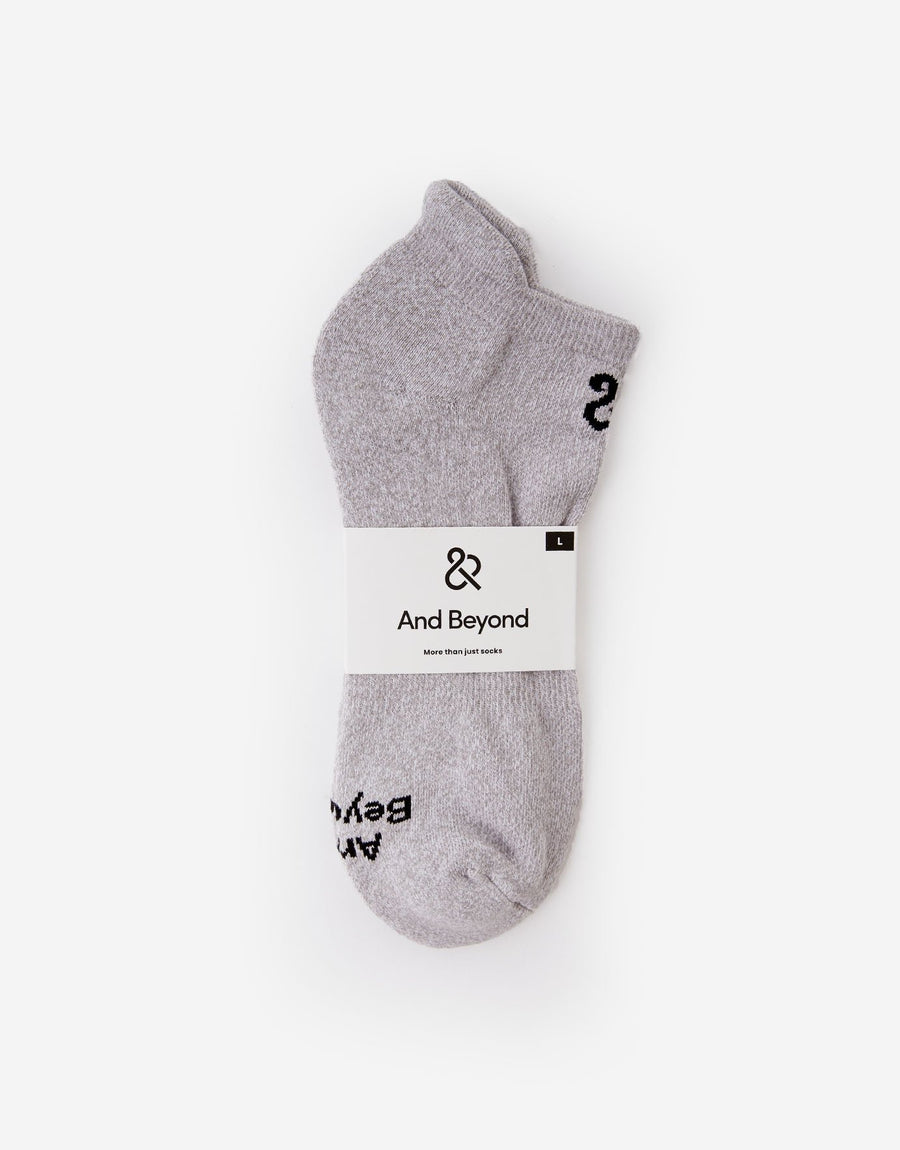 And Beyond everyday ankle sock in light grey