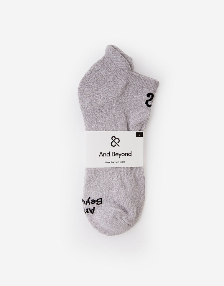 And Beyond everyday ankle sock in light grey