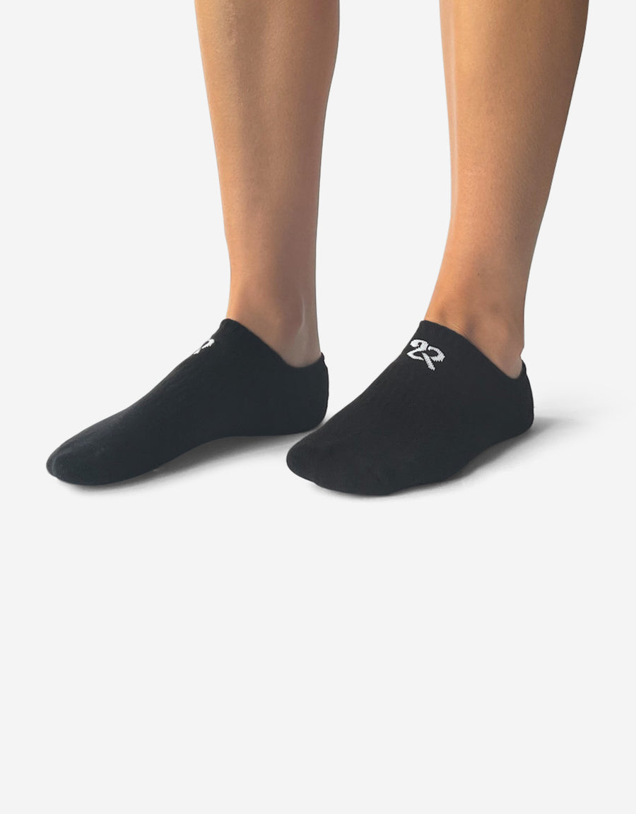 Women's Black Cushioned No Show