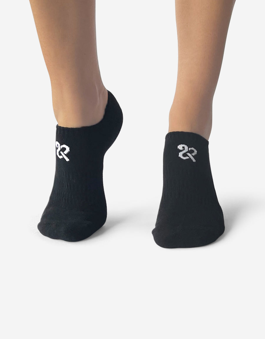 Women's Black Cushioned No Show