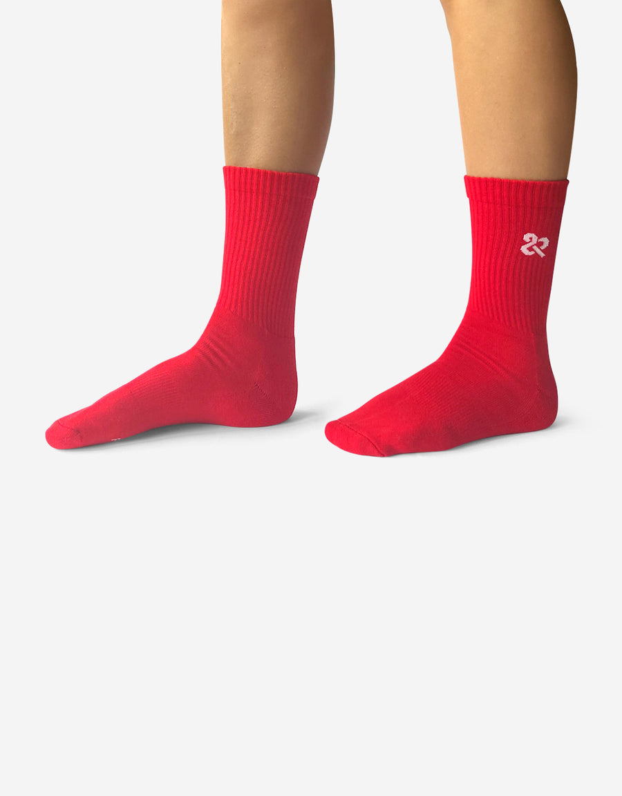 Women's Red Classic Crew