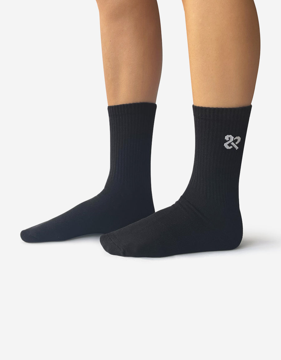 Women's Black Classic Crew