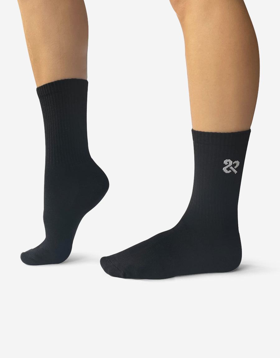 Women's Black Classic Crew