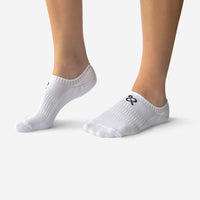 Women's White Cushioned No Show