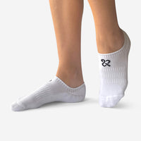 Women's White Cushioned No Show