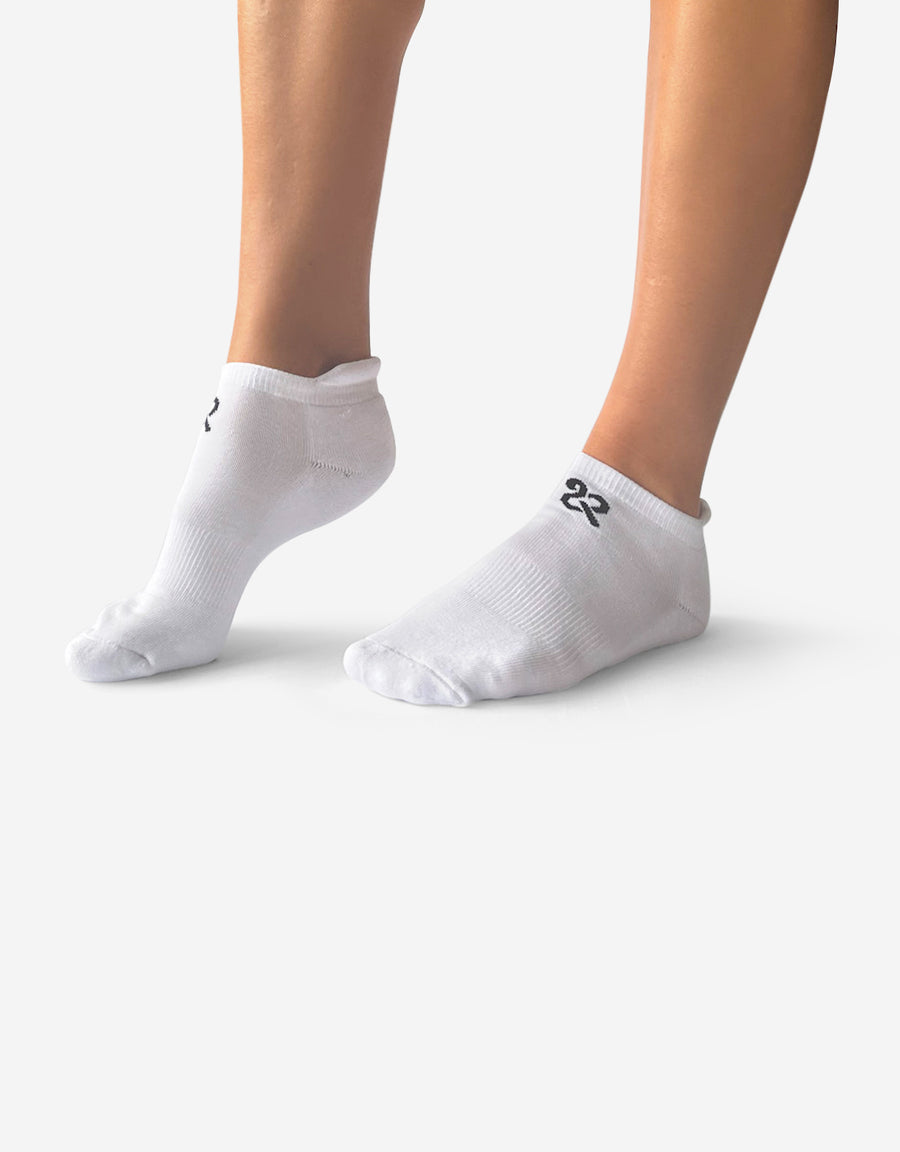 Women's White Everyday Essential Ankle