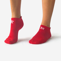Women's Red Everyday Essential Ankle