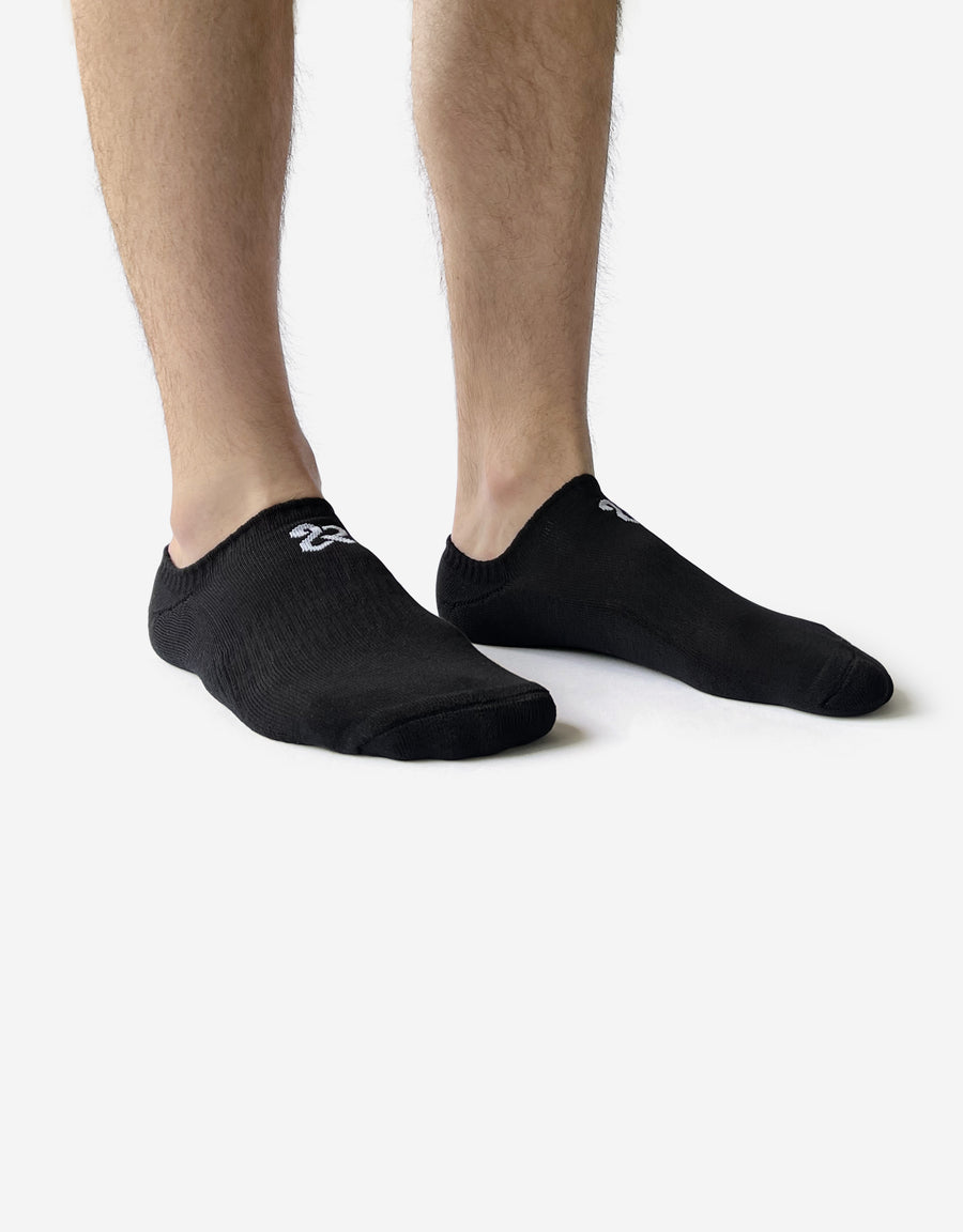 Men's Black Cushioned No Show