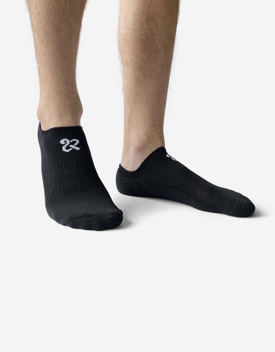 Men's Black Cushioned No Show