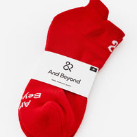Women's Red Everyday Essential Ankle