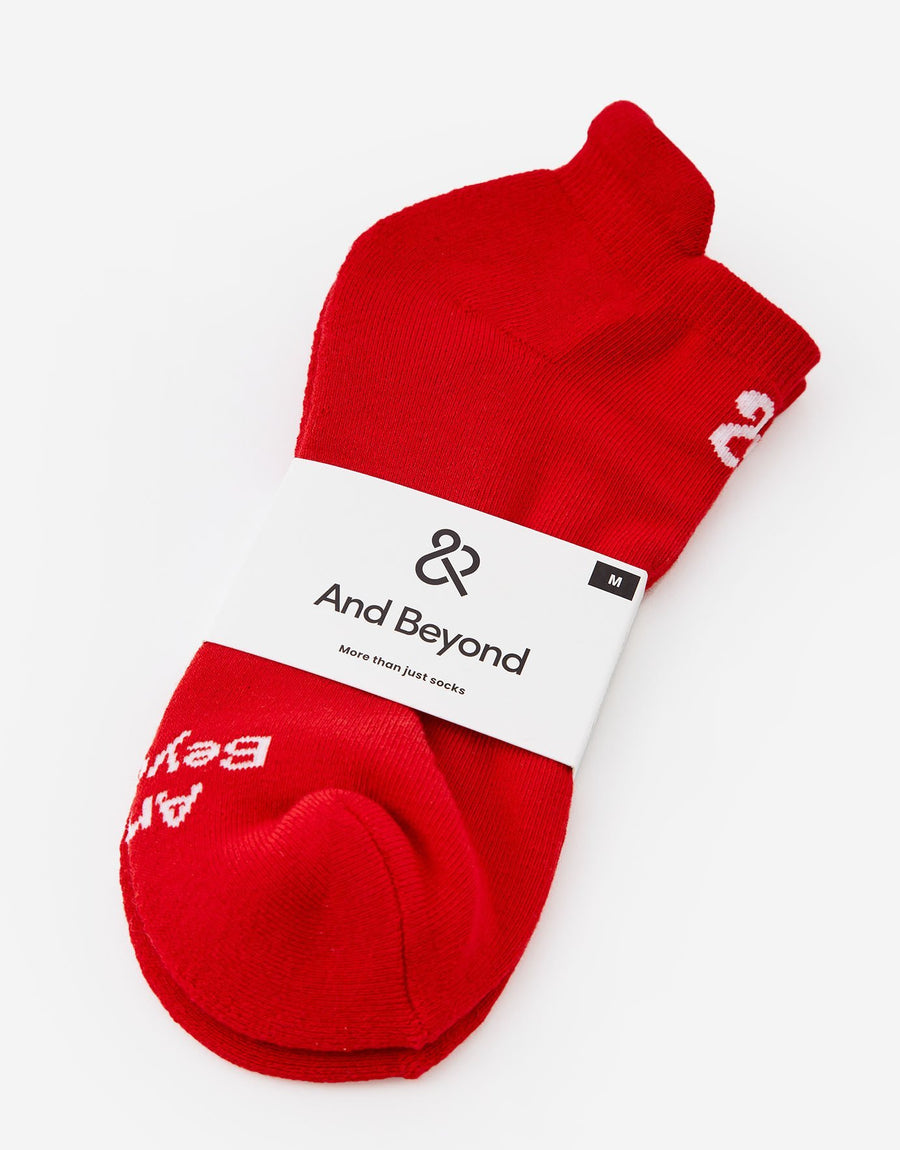 Men's Red Everyday Essential Ankle