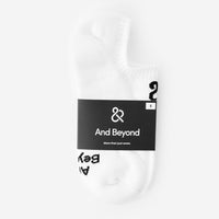 Men's White Cushioned No Show