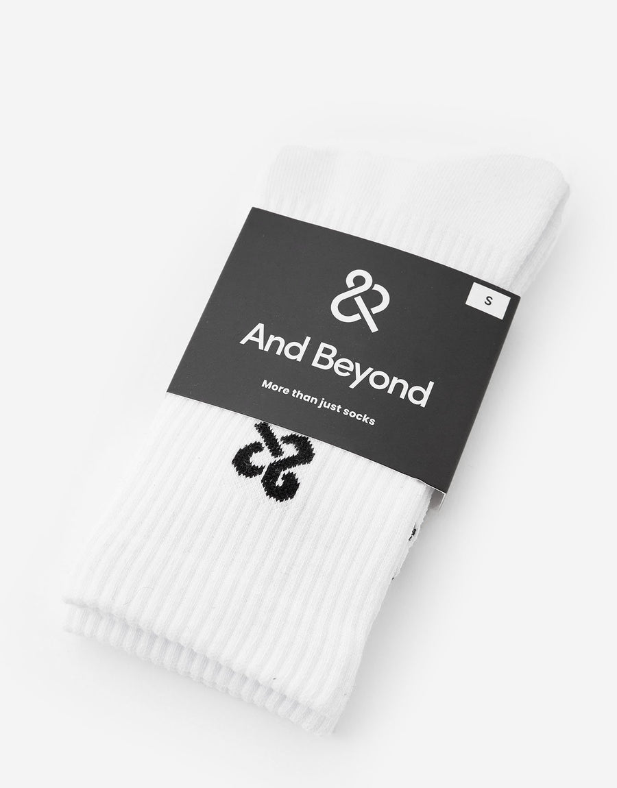 Men's White Classic Crew
