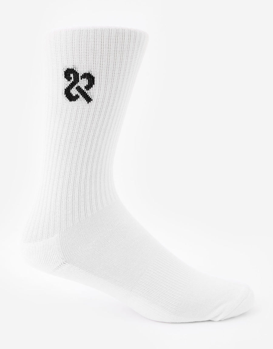 Men's White Classic Crew